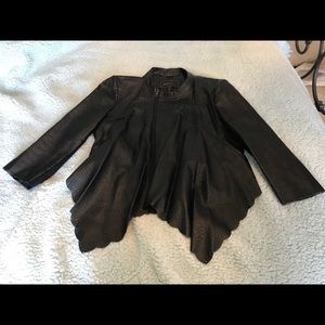 BCBG MaxAzria Black faux leather jacket